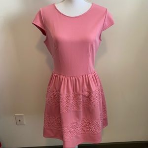 LC Lauren Conrad Pink Lace Dress